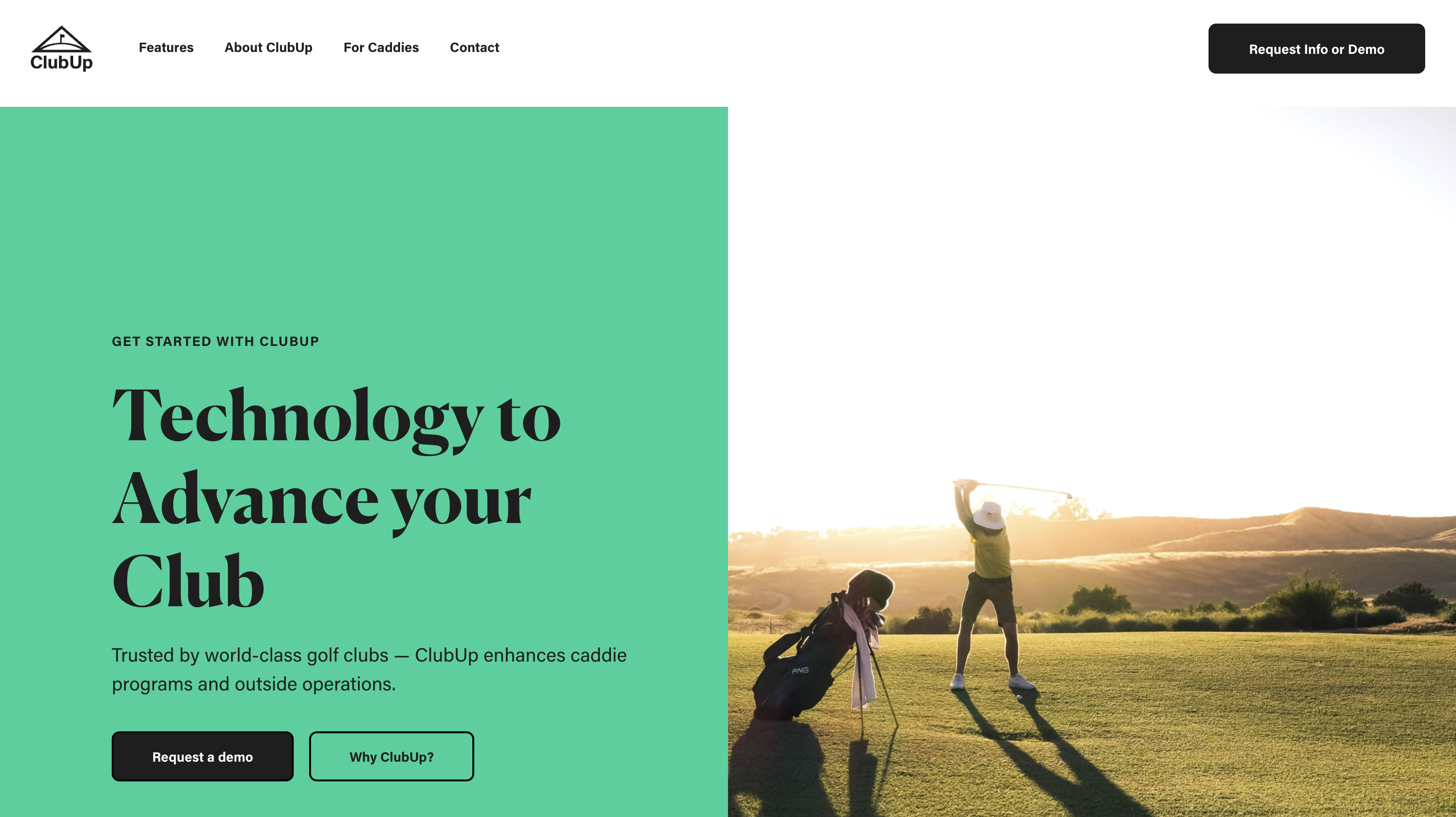 Club Up Landing Page