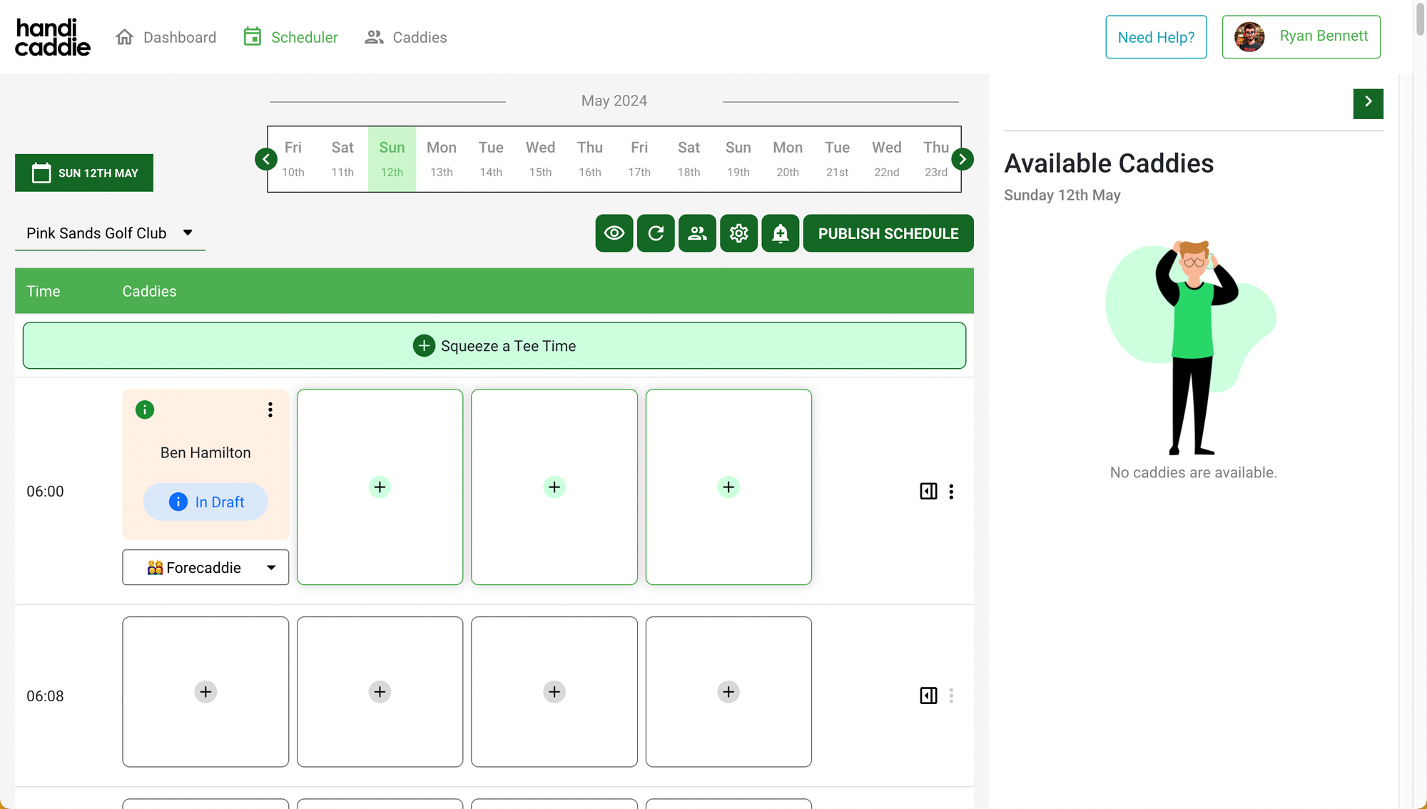 Showcasing slot type